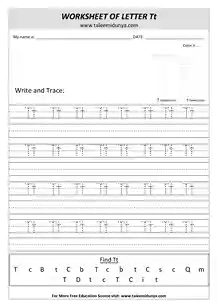 worksheet Tt